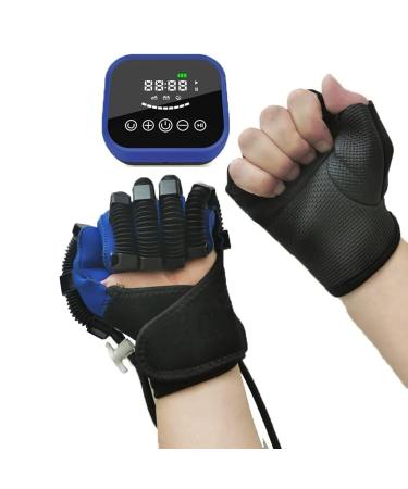 ZZBB Rehabilitation Robot Gloves Stroke Hemiplegia Rehabilitation Training Equipment for Hand Function Recovery Finger Trainer Multiple Modes Left Large