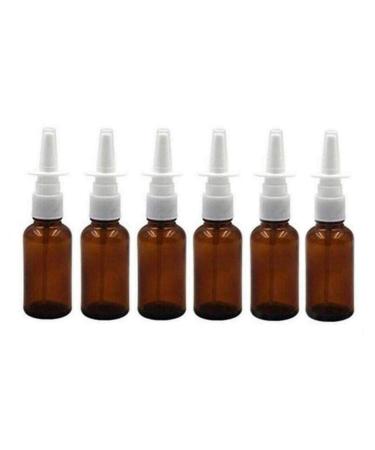 Vasana 6 x empty glass-nose spray bottles fine fog spray bottle make-up water travel container glasses for essential oils medical colloidal silver salt applications