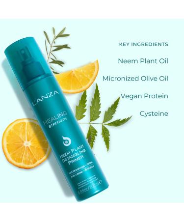 L'ANZA Neem Plant Detangling Hair Primer Detangler Spray & Heat Protection Spray for Hair Anti Frizz Hair Detangler Leave In Conditioner Hair Spray for Strength & Shine Luxury Hair Care 6.8 Fl Oz (Pack of 1) - Buy Online on GoSupps.com