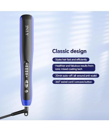 JNLY Hair Straightener Brush | 3 in 1 Ionic Hot Comb | Fast Heating Anti-Scald for Frizz-Free Hair | Perfect for Home & Salon Use - Buy Online on GoSupps.com
