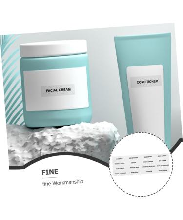 NUOBESTY 40 Sheets Stickers Nail Sticker Shampoo Bottles Tag Bottle Label Bottled Skin Care Products Travel As Shownx2pcs 12.00X4.00X0.20CMx2pcs - Buy Online on GoSupps.com