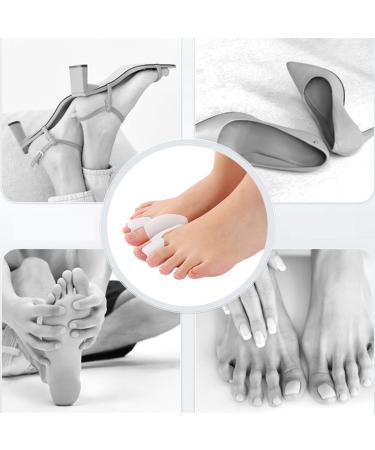 Jocxzi Valgus Toe Spreader - Silicone Hallux Valgus Correction for Men & Women | Optimal Comfort - 8 Pieces (7.1x2cm) - Buy Online on GoSupps.com