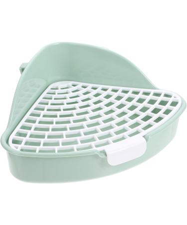 Kisangel 2pcs Box Rabbit Toilet Guinea Toilet Bunny Potty Trainer Cage Chinchilla Bins Animal Rabbit Potty Pp 25X20X10CMx2pcs Greenx2pcs - Buy Online on GoSupps.com