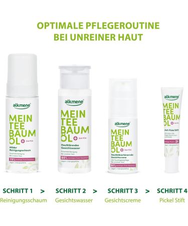  Alkmene alkmene Tea Tree Oil Foaming Face Wash - Vegan face and body cleansing foam free of silicones parabens and mineral oils - face wash for men and women (6 x 200 ml) - Buy Online on GoSupps.com