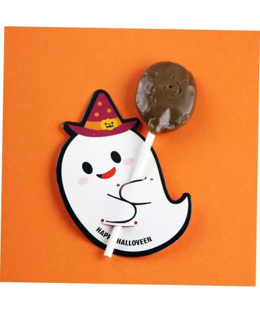 OFFSCH 50pcs Halloween Candy Tag Lollipop Decoration Lollipop Card Halloween Decor Packaging Decoration Card Lollipop Packaging Card Tooth Charms Message Card Pencil Caps Pumpkin Ghost - Buy Online on GoSupps.com