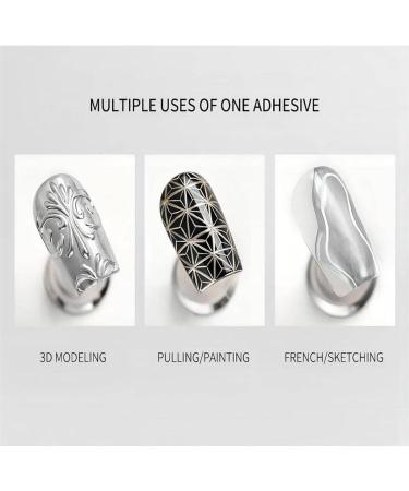 Metallic Painting Nail Gel - Mirror Silver Metallic Nail Polish Painting Drawing Gel Polish Nail Art - 3D Metal Painting Nail Polish - Metal Painting Gel - Super Glossy Soak off UV/LED Nail Gel - Buy Online on GoSupps.com