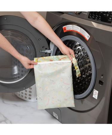 Bumkins Waterproof Wet Bag 12x14 - Washable & Reusable for Travel, Beach, Pool, Stroller - Ideal for Diapers, Gym Clothes, Swimsuits & Toiletries - Camp Gear - Buy Online on GoSupps.com