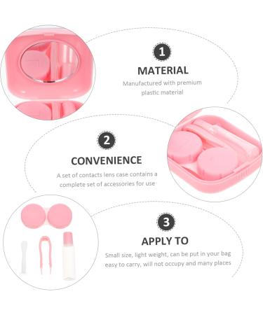 Buy SOLUSTRE 4pcs Contact Lens Case - Durable Storage Box for Contact Lenses | Mini PP Frame Holder - Buy Online on GoSupps.com