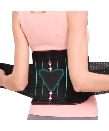 Hameisen Back Brace for Lower Back Pain  Relief for Herniated Disc  Sciatica  Scoliosis and more  Lightweight & Breathable Mesh with Lumbar Pad  Adjustable Support Strap for Women and Men - M S / M
