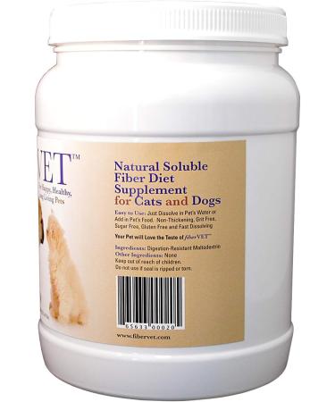 FiberVET Fiber Supplement for Dogs and Cats - 21.16 Oz. - Buy Online on GoSupps.com