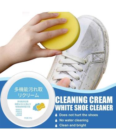 SHANGYU White Shoes Cleaning Cream Stains Remover Shoes Whitening All-Purpose Cleansing Sponge With Wipe Sneakers For Shoes Cream 120g 1PC - Buy Online on GoSupps.com