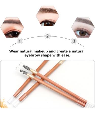 Homoyoyo Lot de 2 Crayons Sourcils Double T te tanches Marron et Gris avec Pinceau Brosse Maquillage Professionnel pour Femmes Usage Quotidien Couleur Al atoire - Buy Online on GoSupps.com
