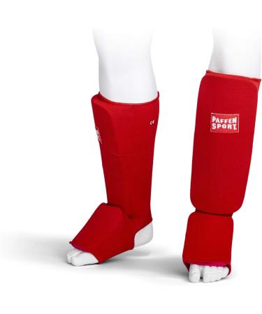 Paffen Sport Allround Schienbein- und Werschoner | Effective Protectors for Muay Thai Kickboxing K1 & MMA Red M - Buy Online on GoSupps.com