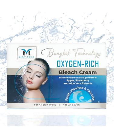 MACARIA Oxygen Rich Bleach Face Cream For Women Dark Spots Ammonia Free 300 Grams - Buy Online on GoSupps.com