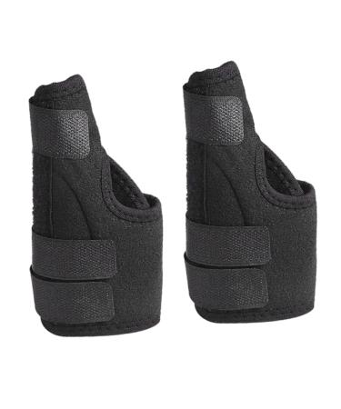 Healifty 1 Pair Valgus Valgus Correcting Tool Straightener Correcting Tool Appliance Thumb Thumb Straightener cotton suspenders man foot 27.5x13.5cm Black