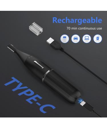 OWill 4-in-1 Ear Nose Hair Trimmer for Men & Women | Flawless Eyebrow & Facial Hair Remover | Stainless Steel Type-C Charge Waterproof Black - Buy Online on GoSupps.com