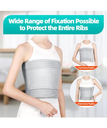 GUANAI Broken Rib Brace - Breathable Chest Wrap Belt for Men & Women - Medium Size for Rib Injury Support and Protection - Buy Online on GoSupps.com