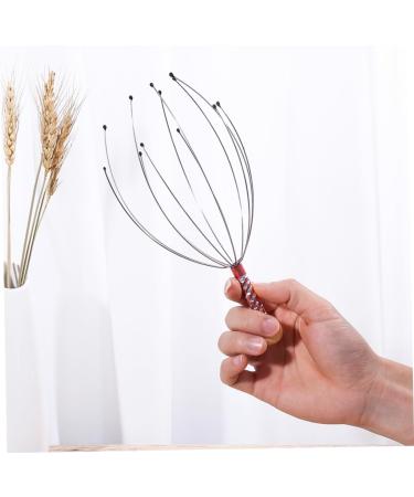 Buy Hapinary Handrubber 6-St Massager - Scalp Care Hair Washer Brush - Multi-Functional Tool for Relaxation - Durable Steel & Wood Design - Buy Online on GoSupps.com