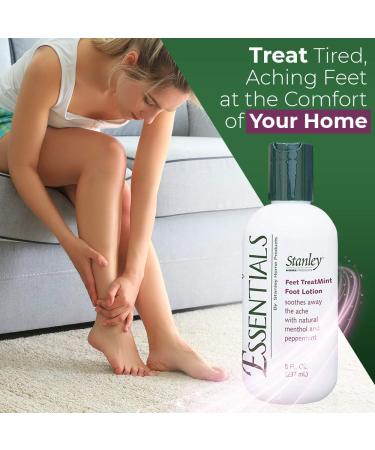 Stanley Essentials Feet TreatMint Foot Lotion 8oz - Natural Peppermint Moisturizing Cream for Pain Relief - Men & Women - 8.5 Fl Oz - Buy Online on GoSupps.com