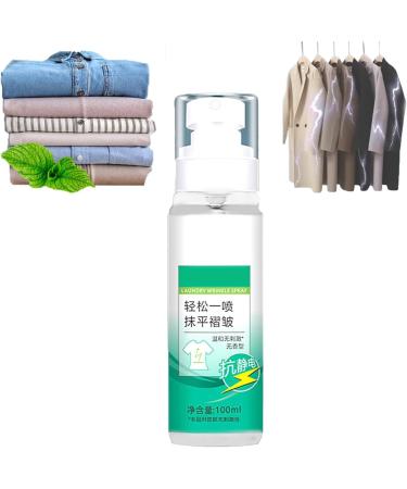 Portable Clothing Wrinkle Releaser Spray Anti Static Spray for Clothes Anti-Static & Deodorizing Spray for Clothes Gentle Formula 1pcs