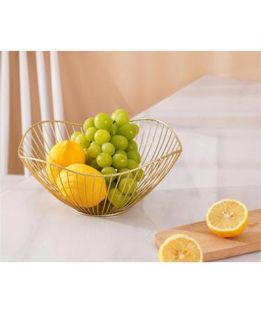 Fruit Basket Fruit Bowl Metal Wire Fruit Bowl Rounded Square Fruit Basket Fruit Stand Serving Bowls for Kitchen Counter Countertop Kitchen Organizers and Storage (Color : A Size : 27 * 11.5 * 10cm) - Buy Online on GoSupps.com