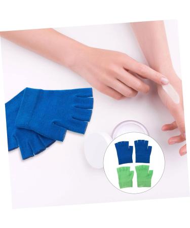 MERRYHAPY 2 Pairs Gel Gloves Hand Care Gloves for Cracked Skin Moisture Gloves Blue Moisturising Gloves Moisturizing Gloves Half Finger Skincare Gloves Gel Moisturizing Gloves Dipping - Buy Online on GoSupps.com