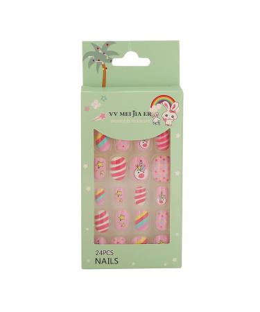 Beautiful Cartoon Pattern Fake Nails for Girls | Removable Glue-On Nail Art | Ideal for Nail Technicians & Home Use - Buy Online on GoSupps.com