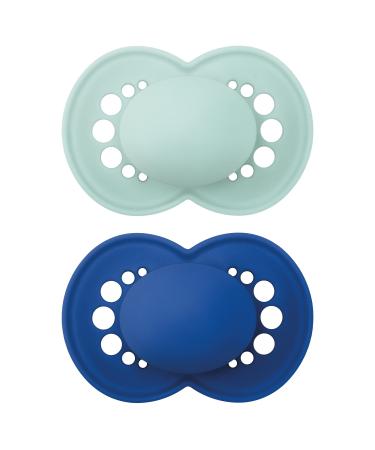 MAM Original Matte Pacifier (2 pack 1 Sterilizing Pacifier Case) Pacifiers 16 Plus Months Baby Boy Pacifier Best Pacifiers for Breastfed Babies Sterilizing Storage Case
