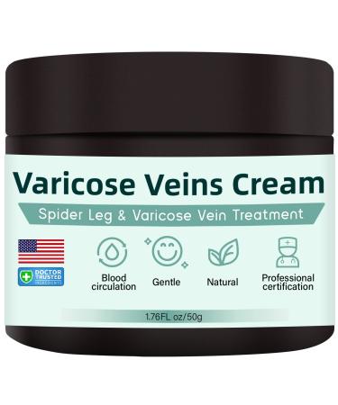 Varicose Veins Cream 1.76 fl oz || Suitable for Spider Veins, Improve Blood Circulation, Strengthen Capillary Tired and Heavy Legs Fast Relief - Buy Online on GoSupps.com