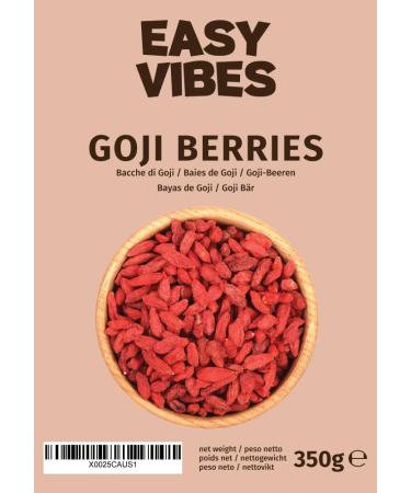 Easy Vibes - Natural Goji Berries (350g) - Dried - Buy Online on GoSupps.com