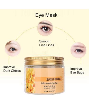 Gold Osmanthus Eye Mask 80pcs - Anti-Aging Collagen Patches for Puffy Eyes, Dark Circles, Wrinkles, and Eye Bags - Deep Moisturizing Formula with Elasticity Boost - Buy Online on GoSupps.com