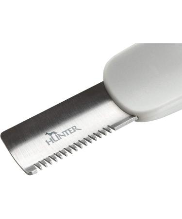 HUNTER SPA Curved Trimming Knife for Dogs - 15.5 x 3 cm Single-Sided International Shipping Available - Buy Online on GoSupps.com