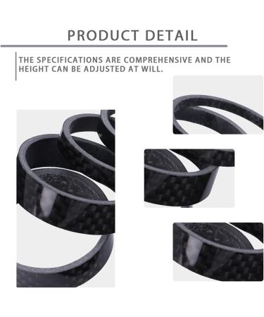 BESPORTBLE 5pcs Aluminum Alloy Bicycle Headset Spacer Set - 1 1/8-Inch Stem Fit for MTB BMX Road Bikes - 3/5/10mm - Black - Buy Online on GoSupps.com