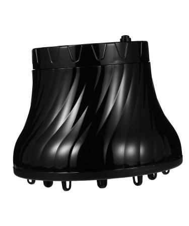 Hair Dryer Cover Universal Hair Dryer Diffuser Attachment for Curly Hair Diffusers for Curly Blow Dryers 16x14cm Black