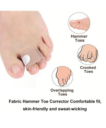 Reusable Fabric Wrapped Foot Pads for Broken Toe Relief | Hammertoe Orthotics | Pack of 6 (Beige) - Comfortable Support for Pain Relief - Buy Online on GoSupps.com