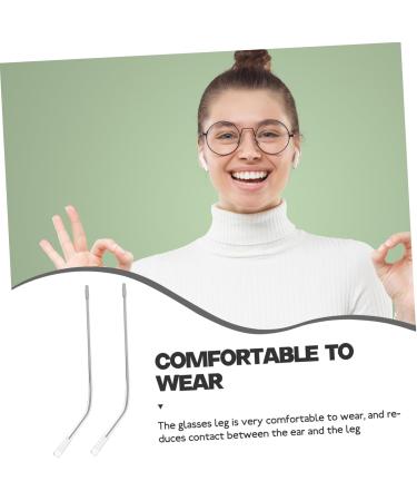Universal Glasses Replacement Bars - Housoutil Spare Sunglasses Arms | Halloween Night Light Accessories | Durable Metal Frame - 12.5x0.5x0.3cm Silver - Buy Online on GoSupps.com