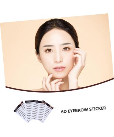 FOMIYES 12 Pcs Eyebrow Stickers 4d Eyebrow Tattoos Brown Eyebrows Stick on Eyebrow Tool 6d Makeup Tools Hair - Buy Online on GoSupps.com