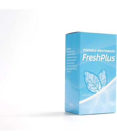 FreshPlus Mouthwash - TSA Approved Travel Size, Alcohol-Free with Natural Ingredients for Bad Breath - Evest Oral Care Treatments (20 Packets) - Buy Online on GoSupps.com