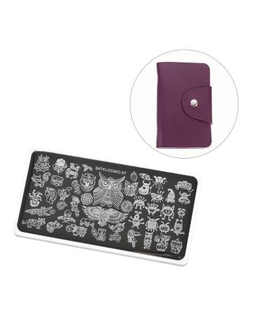 Beaupretty Nail Art Card Holder & Stamping Plate Storage Bag - Violet Nail Art Organizer for Efficient Nail Stamping - Buy Online on GoSupps.com