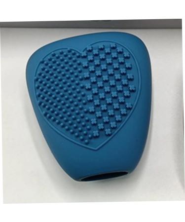 TEHAUX Silicone Makeup Brush Covers - Portable Blush Protectors for Travel | Clean & Durable 6.4x5cm Blue - Buy Online on GoSupps.com