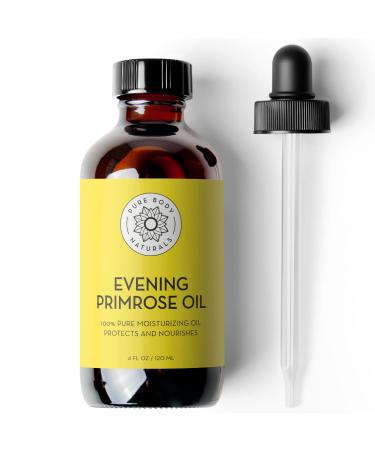 Pure Body Naturals Evening Primrose Oil - Liquid  not Capsules - for Face  Skin and Hair  4 fl oz - Buy Online on GoSupps.com