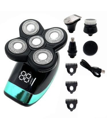 Head Shaver for Men 5 in 1 Bald Head Shaver with Hair Clippers Nose Hair Trimmer Facial Cleaning Waterproof Electric Shaver for Men Beard Trimmer