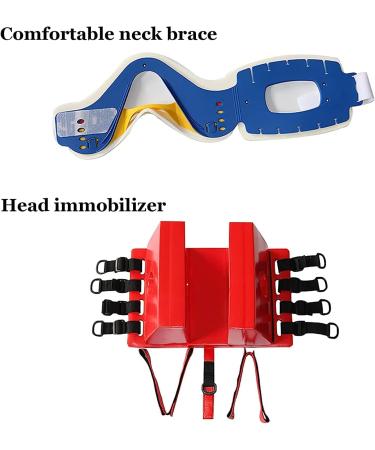Lmeili Guard SpineBoard Kit - Portable Rescue Center for First Aid | Life-Saving Medical Spine Board with Head Pathway & Neck Support - Buy Online on GoSupps.com