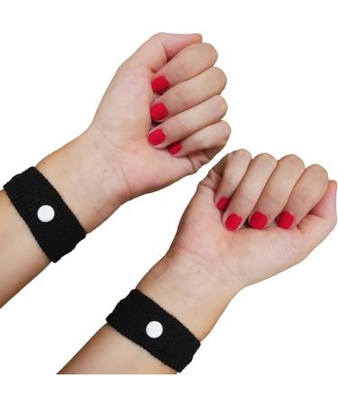SwimCell Travel Sickness Bands - Morning Sickness Relief Wristbands Black 1 Pair - Buy Online on GoSupps.com
