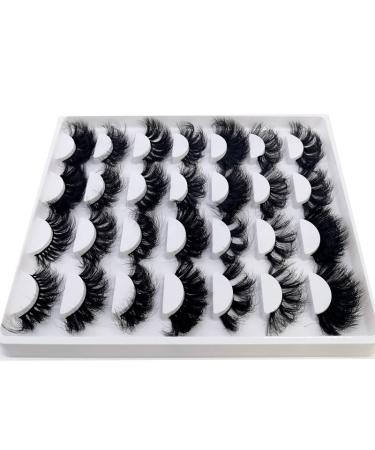 AMSDCN Fluffy 3D Mink Lashes Wholesale - 14/16 Pairs 10-25mm Long Thick and Natural False Eyelashes (SD-04) - Buy Online on GoSupps.com