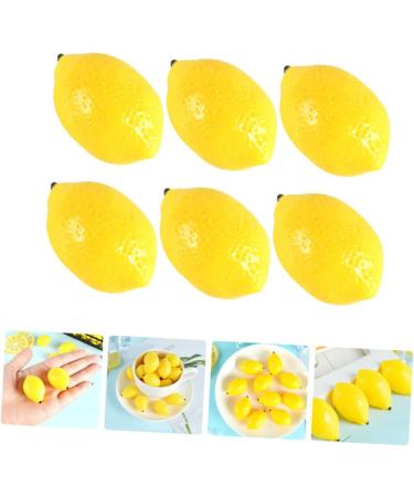 Zerodeko Faux Flower Garland 6pcs Mini Imitation Lemon Artificial Lemons Faux Plant Decor Lifelike Lemons Puzzle Toys Brain Toy Fruit Ornament Home Decor Household Products Toddler Pvc - Buy Online on GoSupps.com