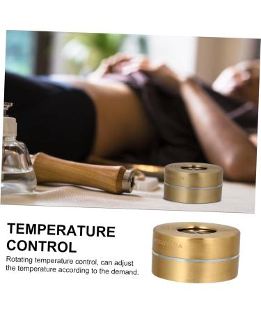 Beavorty Copper Moxa Burner - Smoke-Free Portable Moxibustion Box Adjustable Moxibustion Pot 2 STK 8x8cm for Massage - Golden - Buy Online on GoSupps.com