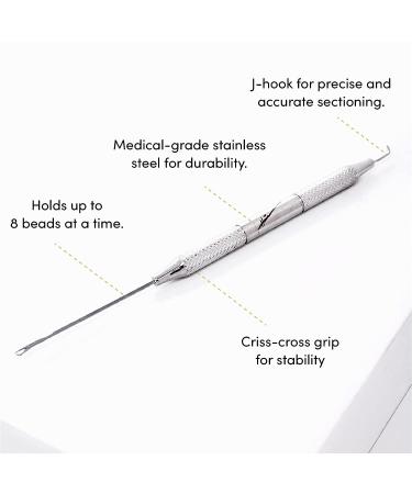 The Hair Shop Pro Pulling Needle for I-Tip Hair Extensions - Stainless Steel Sectioning Tool for Beads, Tubes, Microlinks - 1 Unit - Buy Online on GoSupps.com