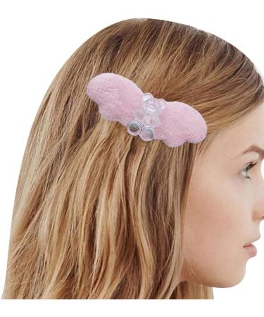 hgnxa Cute Bear Plush Angel Wing Hair Clip Sweet JK Girls Hairpins Barrettes Hair Accessories Aesthetics Hairgrip - Buy Online on GoSupps.com