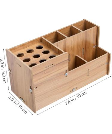 Minkissy 2x Scissor Socket Hairdressing Frame - Salon Storage Case for Shears & Tools | Wooden Kamm Organizer - Buy Online on GoSupps.com